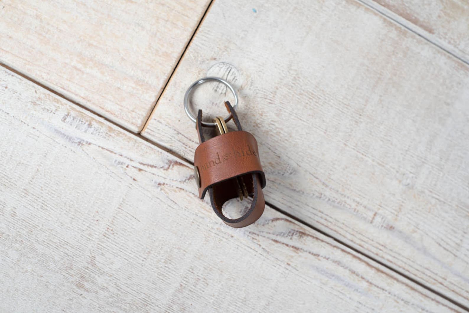 Hand and Hide Leather Key Chain / Key Caddy